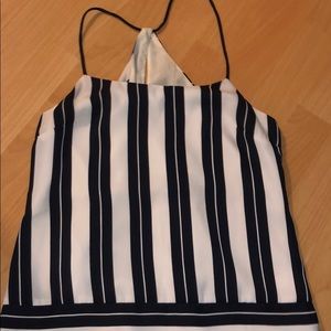 Banana republic tank striped blouse